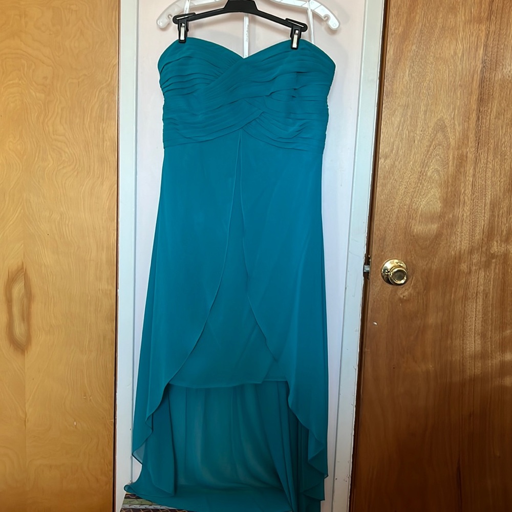 David’s Bridal Teal/oasis color dress Brand New